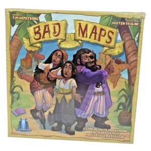 Floodgate Games Bad Maps Pirate Programming Board Game New